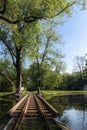 Railway Track at Centreville Royalty Free Stock Photo