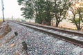 Railway Track on Crushed Stone