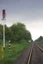 Railway track in India Royalty Free Stock Photo