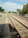The railway track in kaithal