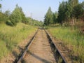 The railway track
