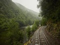 Train Track through Alongside the King River Tasmania