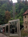 Railway track in Ljubljana in Slovenia 27.7.2015