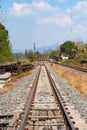 Railway track at maintenance station