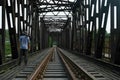 Railway track in Manek Urai, Kelantan, Malaysia