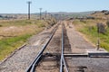 Railway track up Taieri Gorge New Zealand