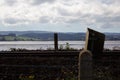 Railway track with a view of the river Exe near Lympstone in Devon Royalty Free Stock Photo