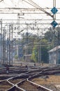 Railway tracks on a sunny day