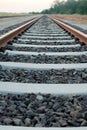 Railway Tracks to the Infinity Royalty Free Stock Photo