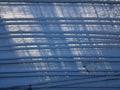 railway tracks to a multi-track sorting train station. vertical view Royalty Free Stock Photo