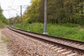 Turn on the railway, railway tracks Royalty Free Stock Photo