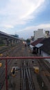 Railway of train in medan