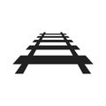 Railway train track route icon Royalty Free Stock Photo