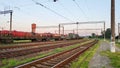 Railway. Transportation, cargo, heavy industry theme