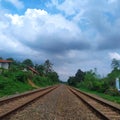 Railway transportation for the train Royalty Free Stock Photo