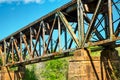 A railway trestle over the Catawba river.