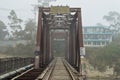 Railway truss bridge in USA