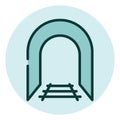 Railway tunel, icon