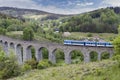 Railway viaduct Novina in Krystofovo udoli, Northern Bohemia, Czech Republic Royalty Free Stock Photo