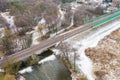 Railway viaduct over the river