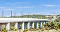 Railway viaduct for TGV Royalty Free Stock Photo