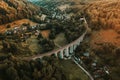 Novina stone railway viaduct in the north bohemia