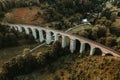 Novina stone railway viaduct in the north bohemia