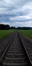 Railway village rain