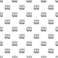 Railway wagon pattern vector seamless Royalty Free Stock Photo