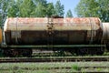 A tank car International Union of Railways UIC Royalty Free Stock Photo