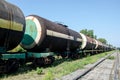 A tank car International Union of Railways UIC Royalty Free Stock Photo