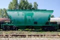 Grain Hopper Wagons Royalty Free Stock Photo