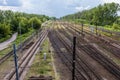 Railway in Warsaw, Poland