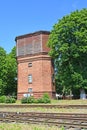 Railway water tower of Labiau. Polessk, Kaliningrad region Royalty Free Stock Photo