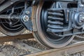 Railway wheels wagon .Freight cargo train