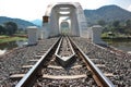 Railway, The White Bridge Tum Phu Village, Takapak District, Lamphun Province Thailand