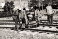 Railway workers,track maintenance