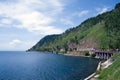 Railways near Baikal lake