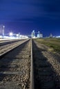 Railyard and grain silos