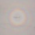 Raimbow on the clouds from airplane