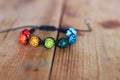 Raimbow color makrame bracelet