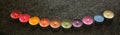 Raimbow Disposed Scented Chakra Candles