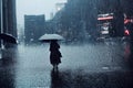 Rain in the big city. Generative AI