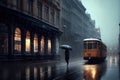 Rain in the big city. Generative AI