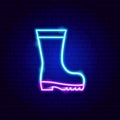 Rain Boot Neon Sign