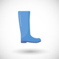 Rain boots flat icon