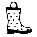 Rain boots vector eps Hand drawn, Vector, Eps, Logo, Icon, crafteroks, silhouette Illustration for different uses