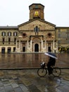 Rain at Cathedral di Santa Maria Assunta, Reggio Emilia, Italy