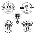 Rain city garage 1 logo vector