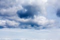 Rain cloud. Approaching thunderstorm. Beautiful background with clouds before the rain